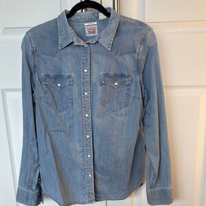 Levi's Classic Blue Denim Shirt